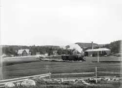 Aust-Agder, Øyestad kommune, Rygene jernbanestasjon, damplok