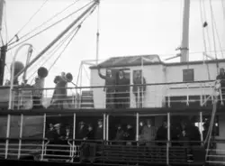 Roald Amundsen med flere ombord i hurtigruteskipet D/S Veste