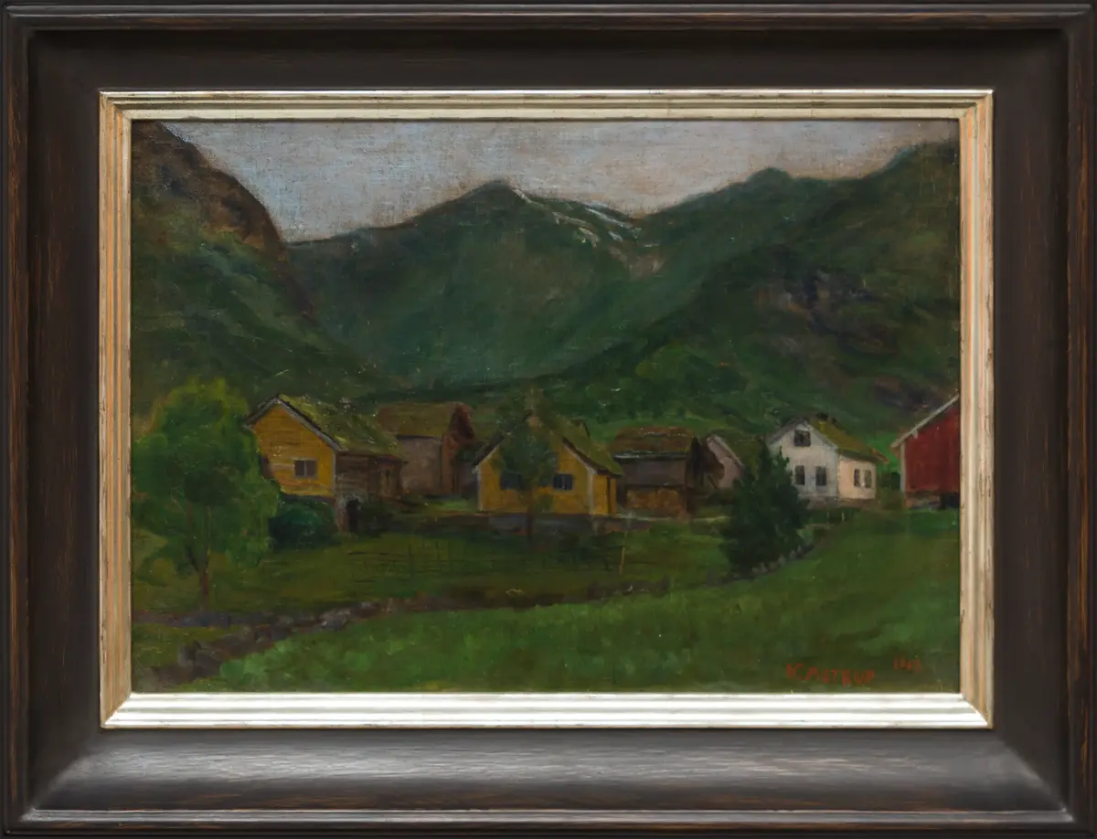 Fra Jølster [Maleri] - Grieg Kunstsamling / DigitaltMuseum