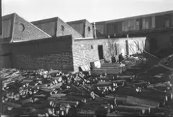Seiersborg Tekstilfabrikk i Fredrikstad 1943.   eksteriør. B