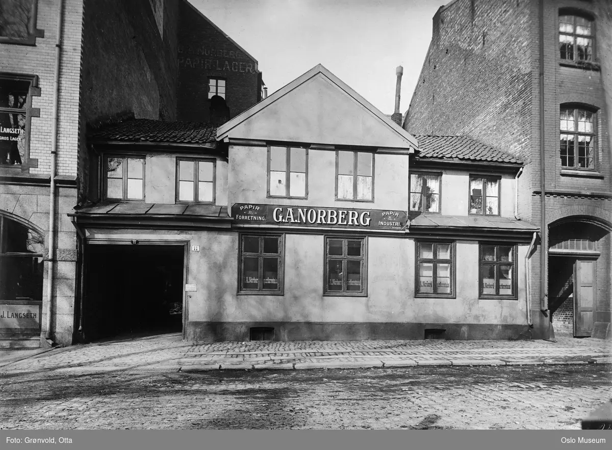 bygård, Posthusgården, G.A. Norberg papirforretning
