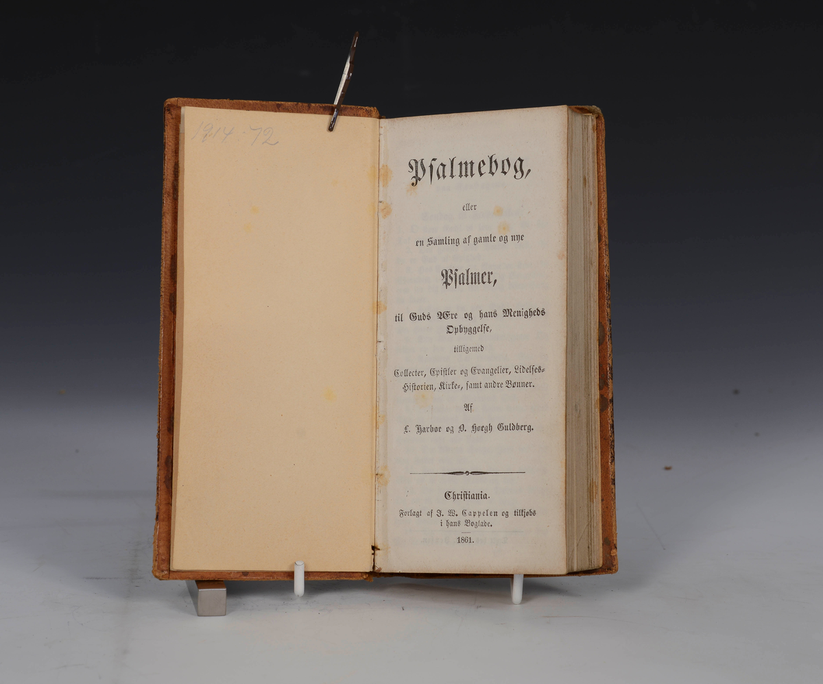 Prot: Psalmebog av L. Harboe og O. Høeg Guldberg. Christiania 1861.