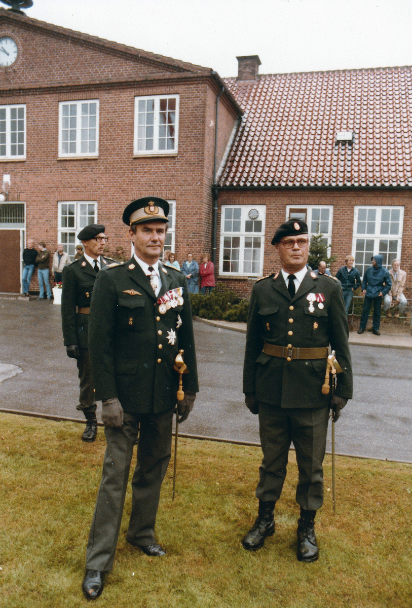 Besök vid Prinsens Livregiment i Skive, Danmark i maj 1985.