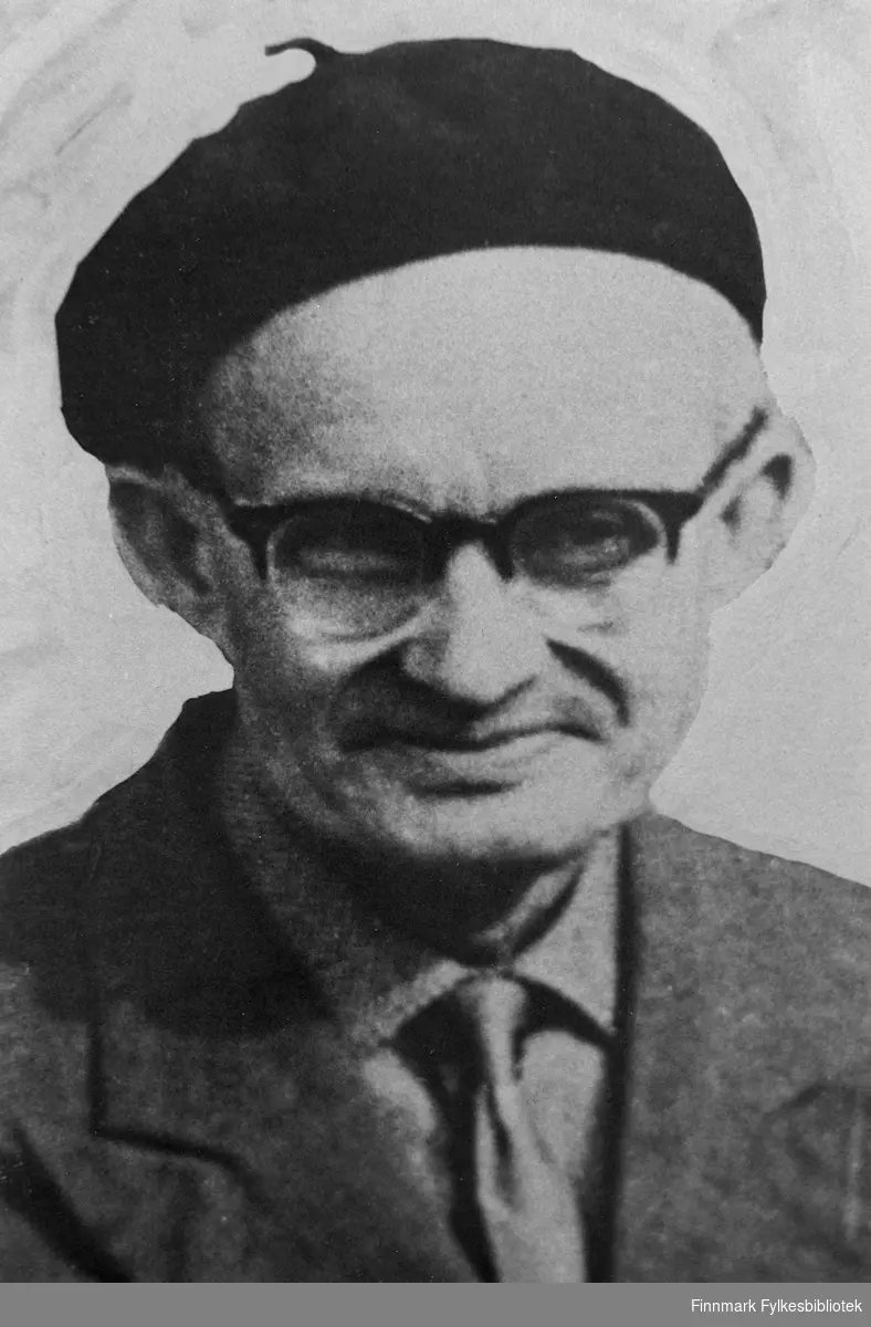 Portrett av lærer Per Fokstad, ordfører i Tana fra 1938-1940, 1946-47. Bildet er reprokopi fra ordførergalleriet i Tana rådhus.