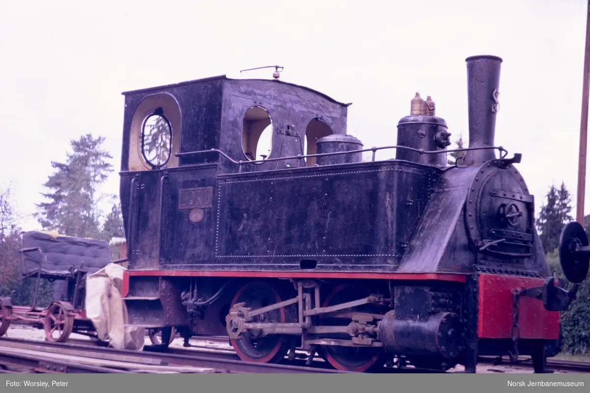 Damplokomotivet LOKE fra Sulitjelmabanen på Norsk jernbanemuseum