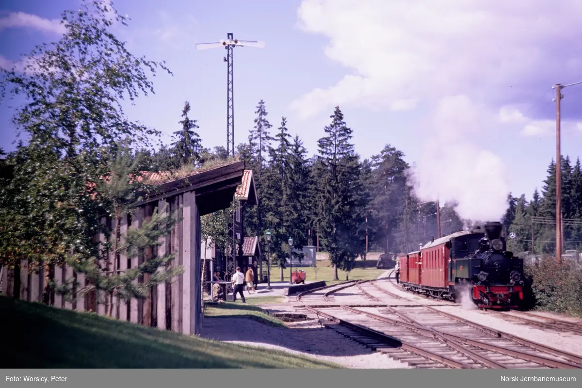 Damplokomotiv nr. 7 "Prydz" med Tertittoget på Norsk jernbanemuseum