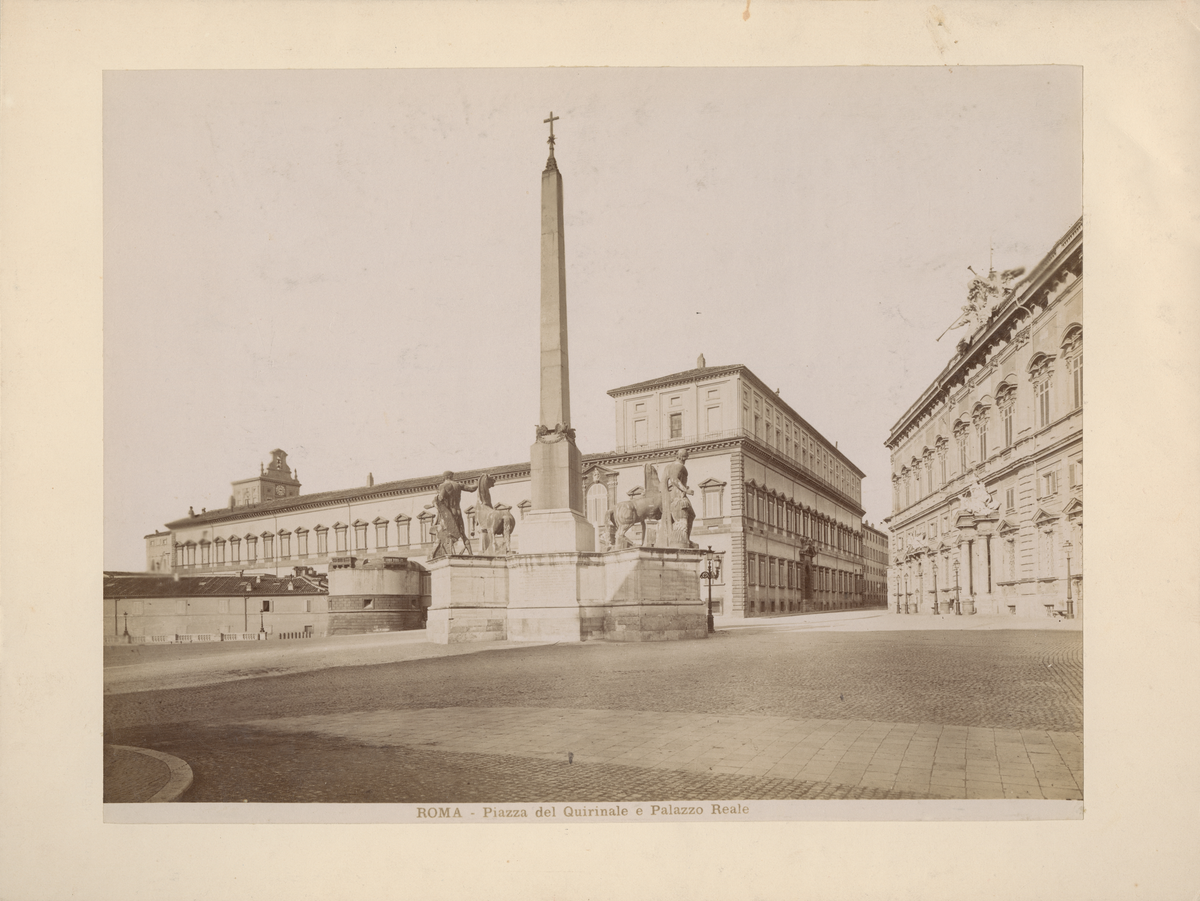 Rom, Piazza Quirinale och Palazzo Reale.