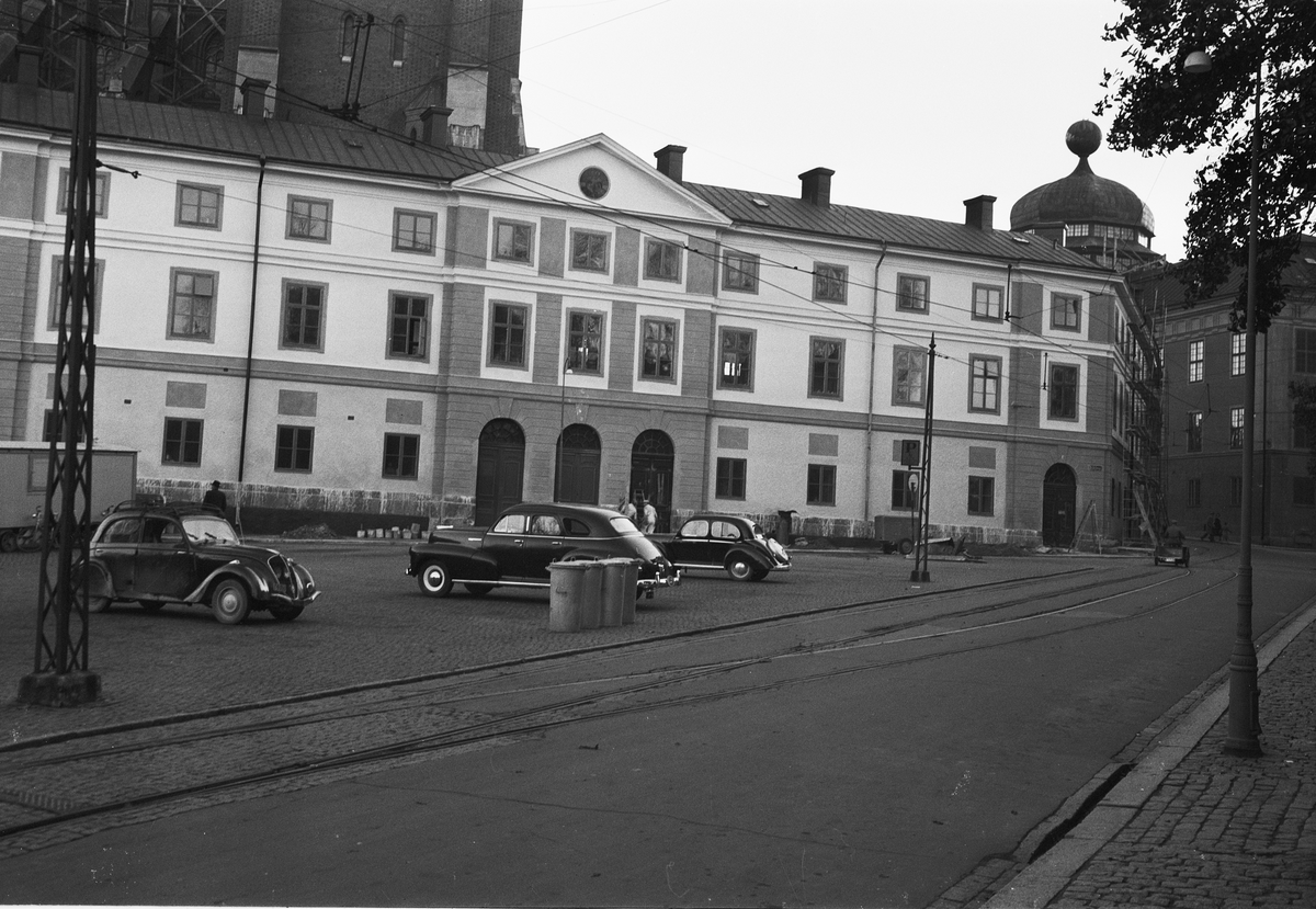 Konsistoriehuset, Kuggis, med nya fasad, Uppsala 1950