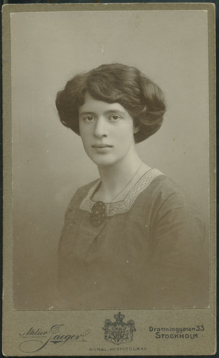 På kuvertet står följande information sammanställd vid museets första genomgång av materialet: Ingrid Dahlman 24/5 år 1911