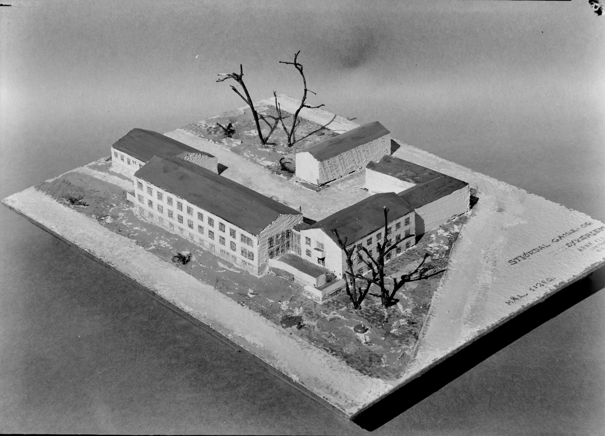 Arkitektmodell av Stjørdal sykehjem