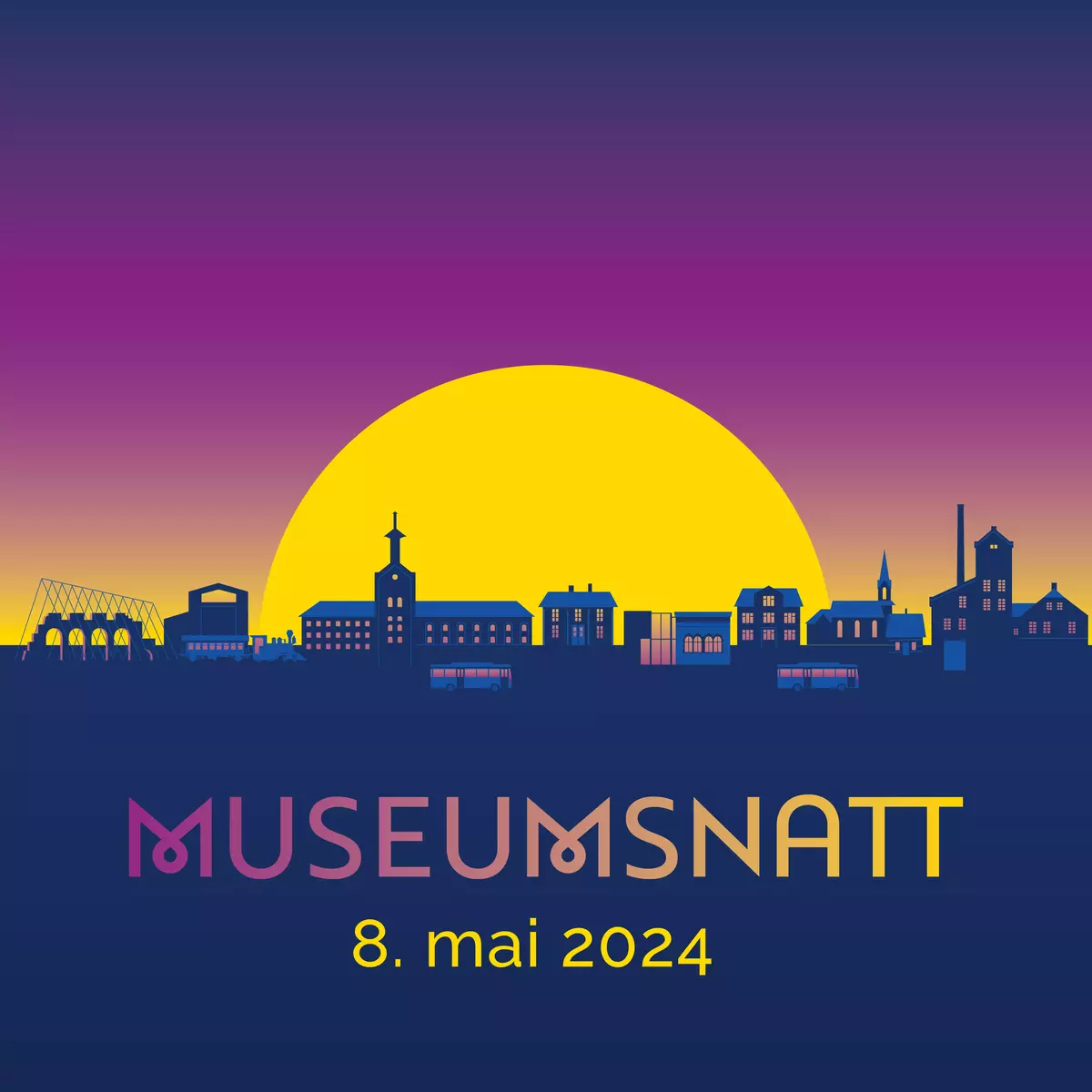 Logo og dato for Museumsnatt 2024