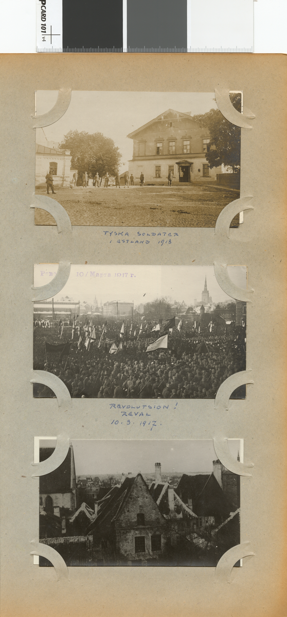 Text i fotoalbum: "Tyska soldater i Estland. 1918"
