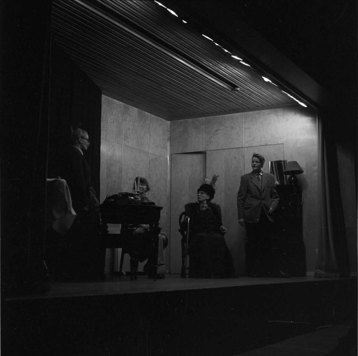 Teaterföreställning, Ekeby, Uppsala 1955