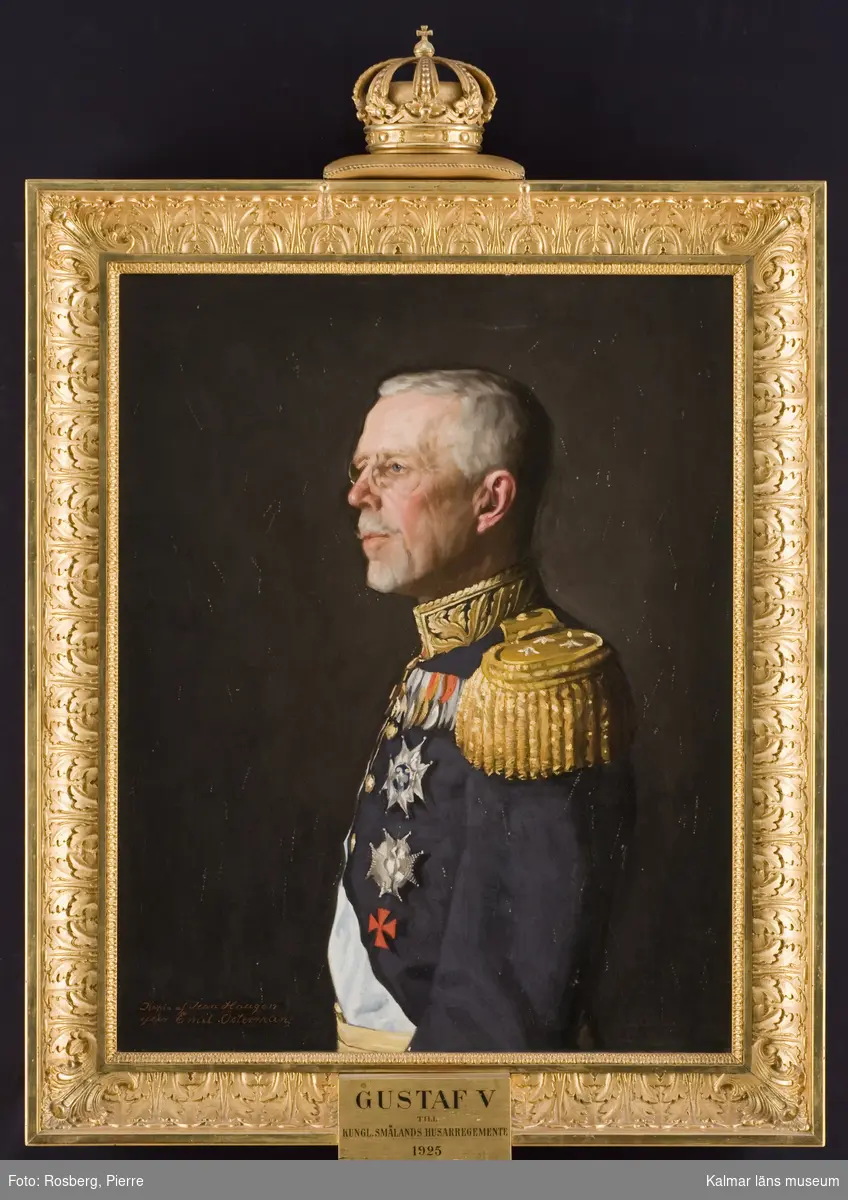 Porträtt av kungen Gustav V.