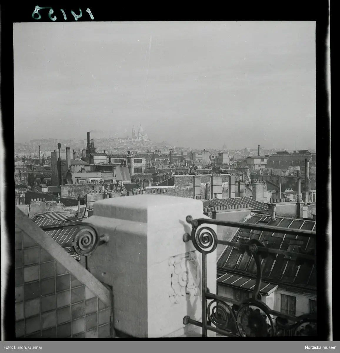 1950. Paris. Vy över Paris