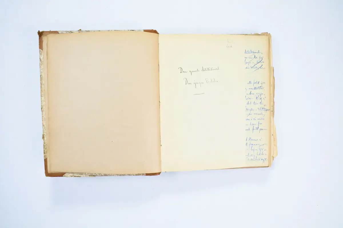 Handskriven notat- og foredragsbok av Henrik Rytter