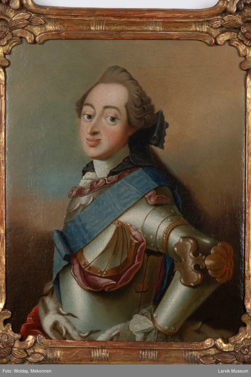 Portrett av kong Fredrik V av Danmark.