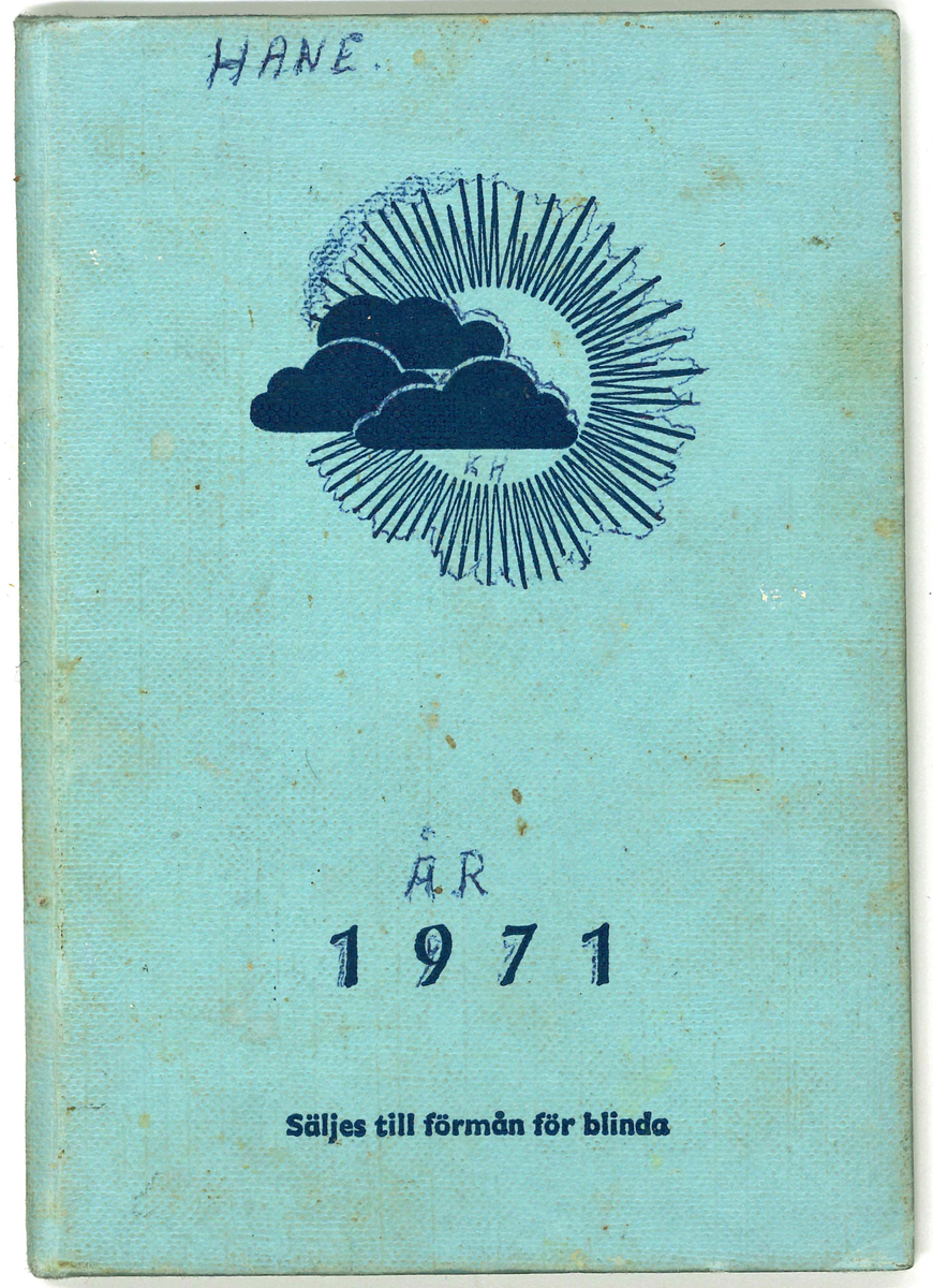 Dagbok efter Kerstin Hane i Norra Gröntuv år 1971