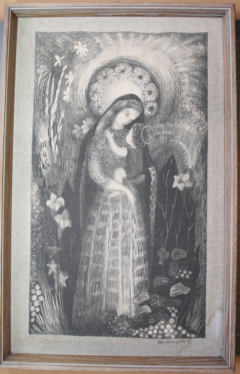 Jomfru Maria med jesusbarnet.