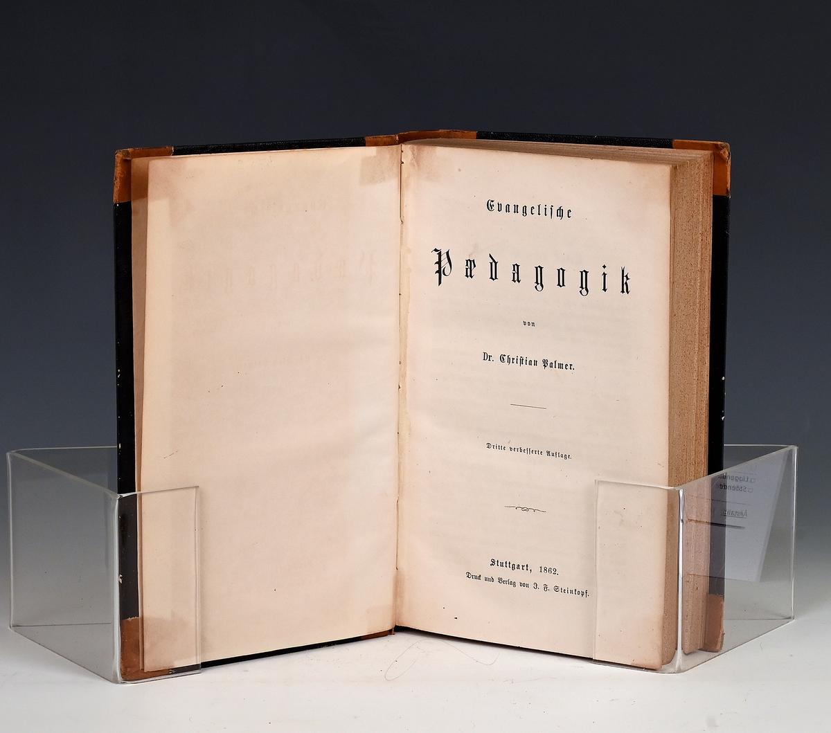 Palmer, Christian. Evangelische Pedagogik. Dritte.. Aufl. Stuttgart. 1862.