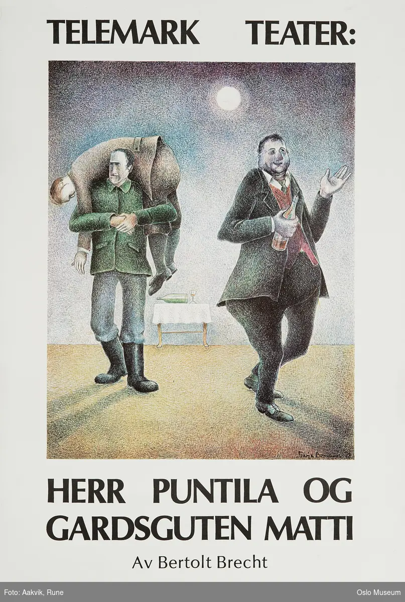 Herr Puntila og gardsguten Matti (1978 Telemark Teater) [grafikk]