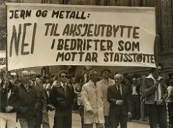 1. mai 1978, Oslo. Avisutklipp bakpå med tekst: Oslo Jern og