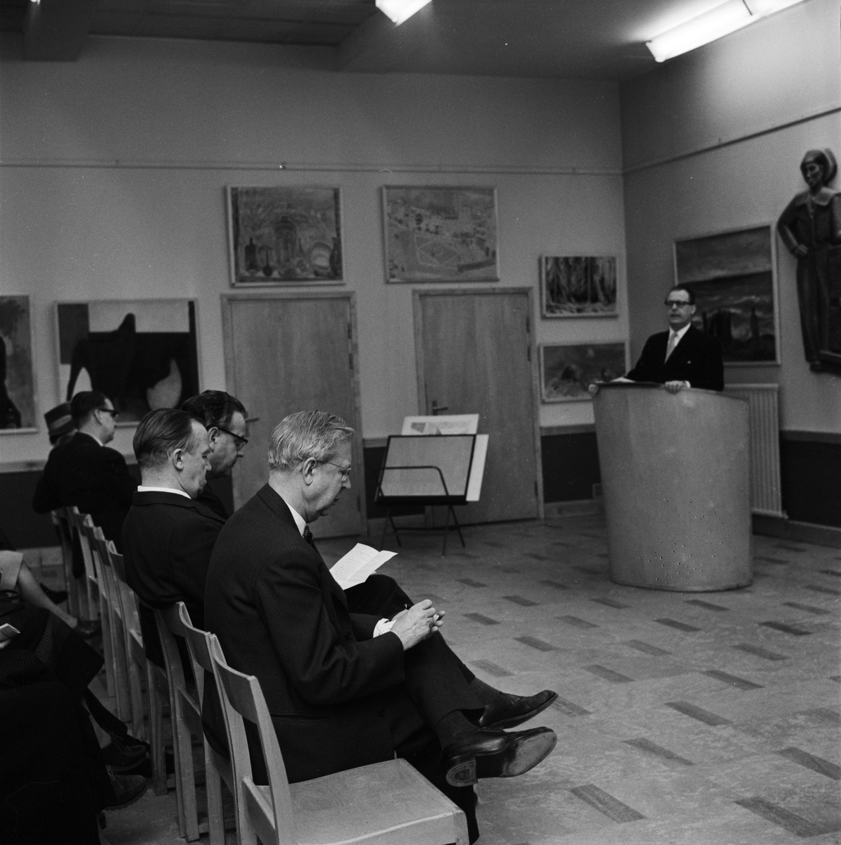 Dansk konst, utställning på folkets hus, Uppsala 1961