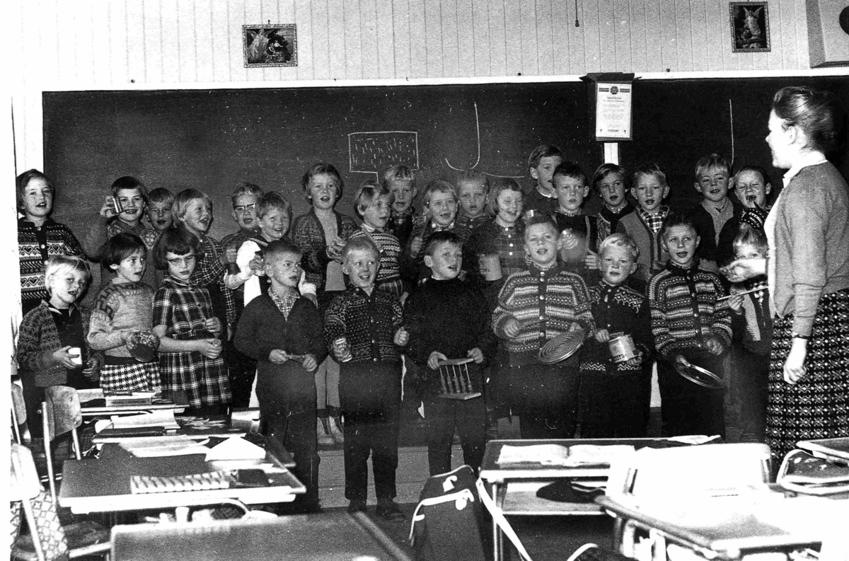 Bilder fra Birkenes kommune
Birkeland skole 1961 eller 1962
