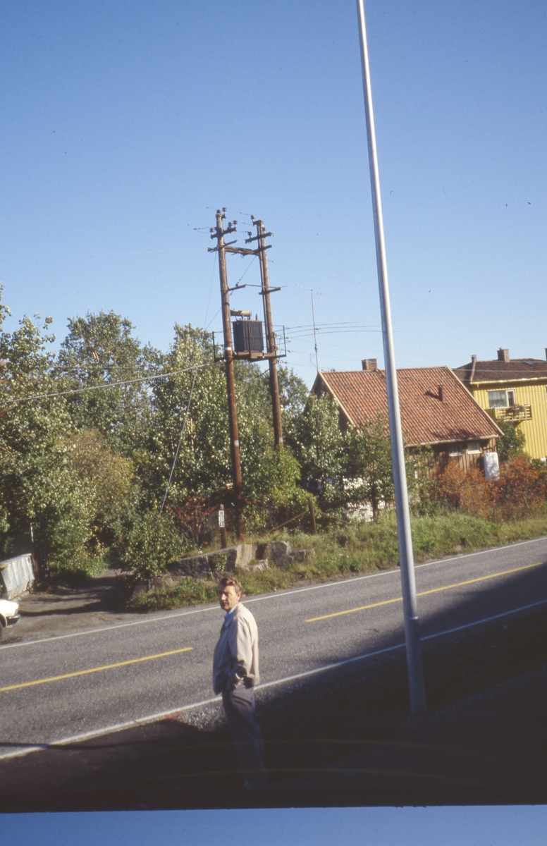Transformator i mast, Nedre Rælingsvei ved Stalsberg trafostasjon