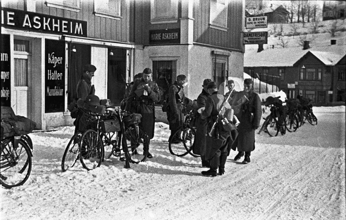 Tyske soldater i Sundet. 