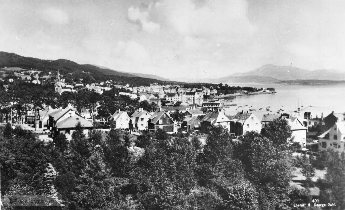 Molde by sett fra vest., Molde sett fra vest ca 1935