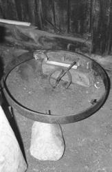 I smia til Knut Neraas. Hjultrisse for å måle omkretsen av h