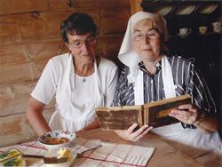 På kjøkkenet på Løvikremma.