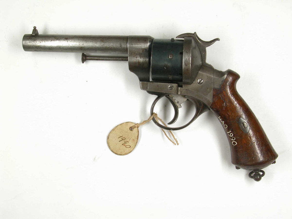 Revolver 11mm Lefaucheux M1864 selvsp.Rundt løp