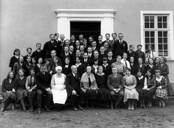 Elever og lærere ved Ringsaker fylkesskole (senere Ringsaker