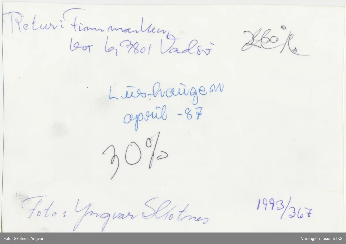 Lushaugen, april 1987