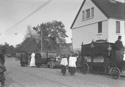 Begravelse av fransk dame i St. Olavs domkirke