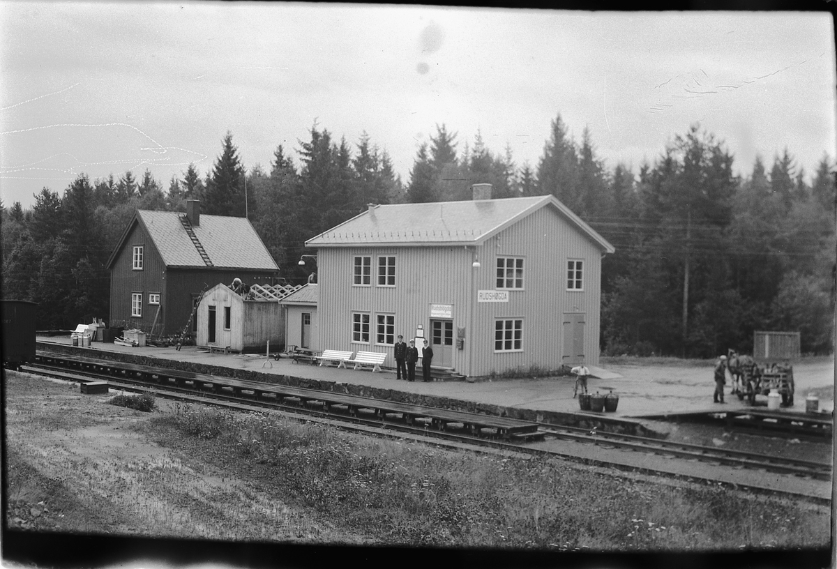 Ringsaker, Rudshøgda stasjon, jernbanestasjon