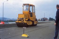 Bygging av ny E-6 mellom Sluppen og Tonstad. Sementstabilise