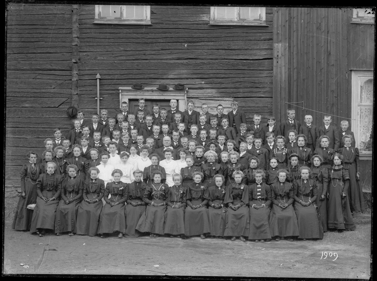 Konfirmanter på Røros i 1909