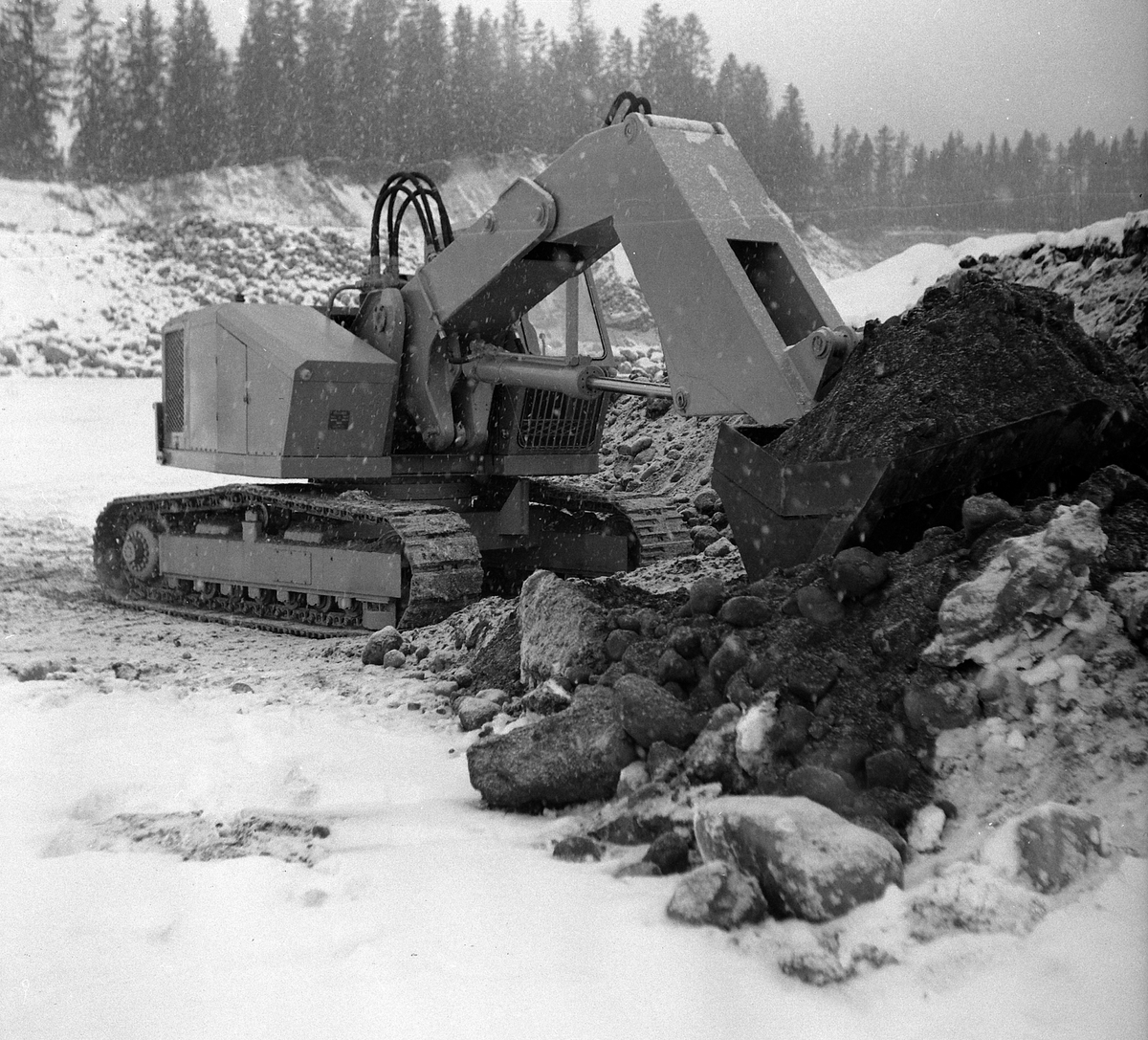 Gravemaskin,beltegående forgraver.