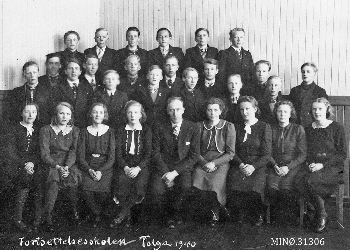 Fortsettelseskolen Tolga skole 1940