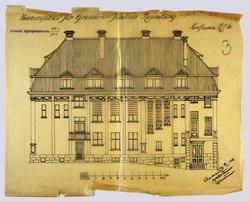 Vaaningshus for Grosserer Joakim Rønneberg [Arkitektonisk te