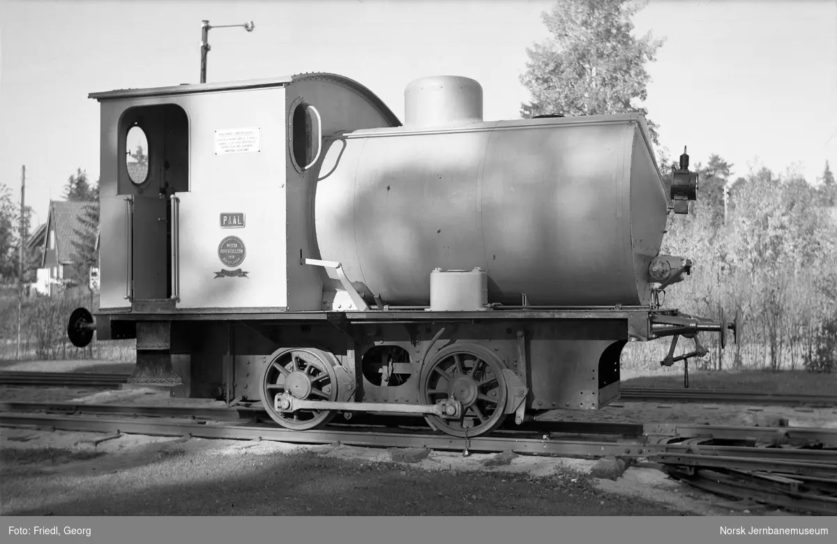 Fyrløst damplokomotiv PAAL på Jernbanemuseet
