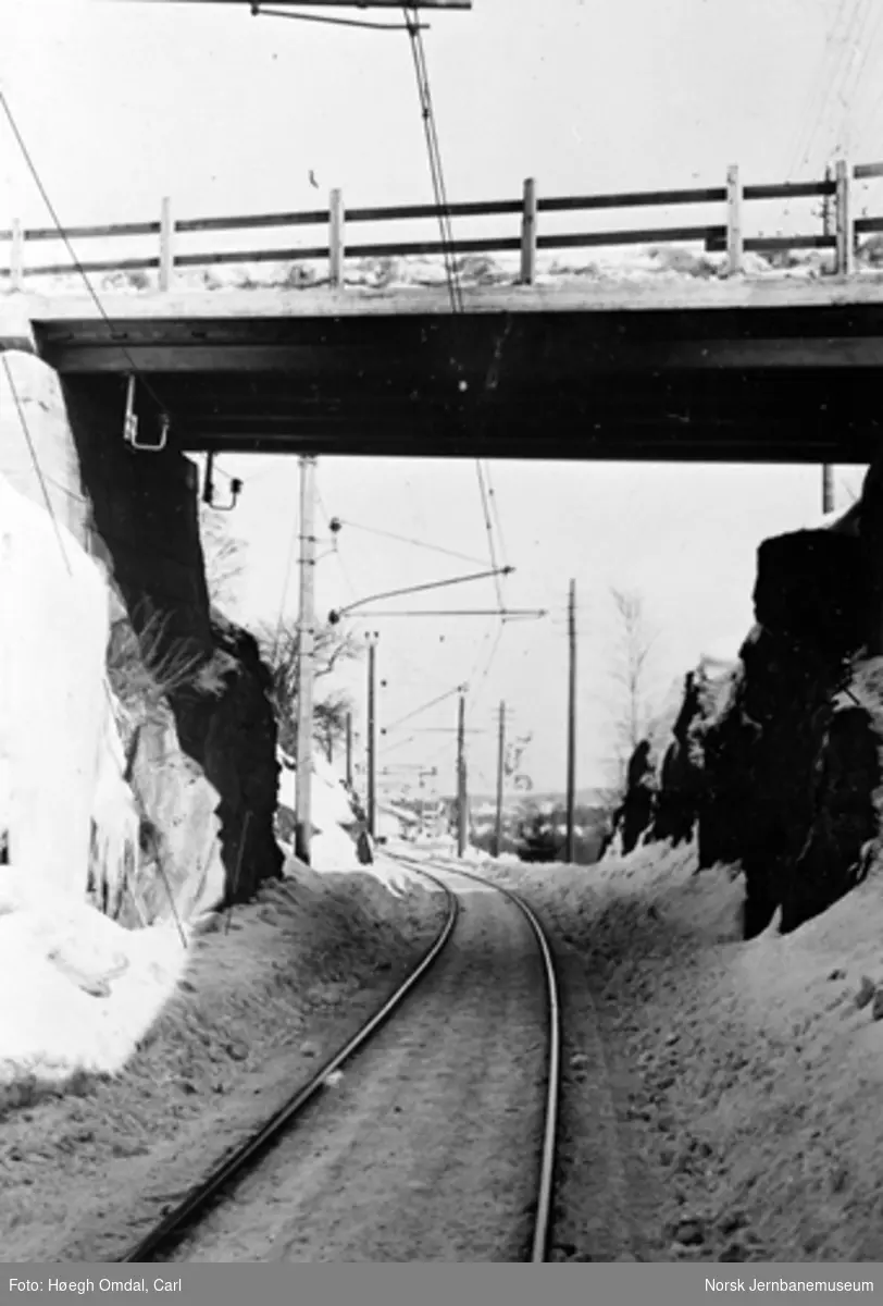 Innkjøringen mot Fetsund stasjon fra Oslo