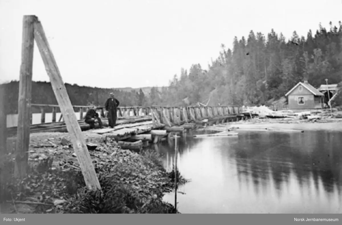 Den gamle trebrua nord for Eidsvoll tunnel