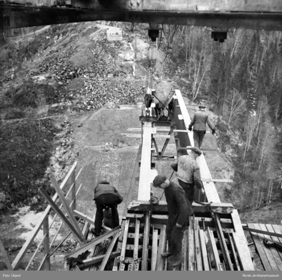 Trolldalen viadukt under bygging : spenn 3