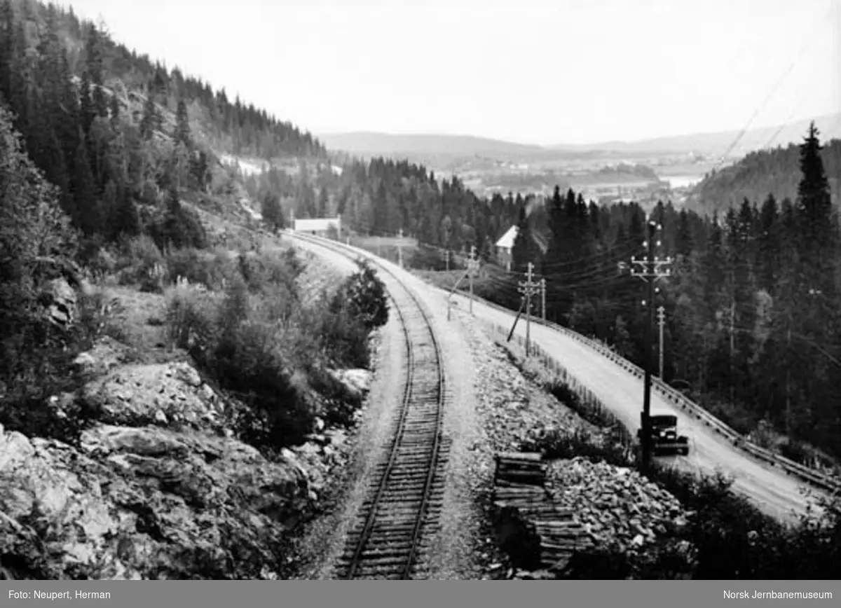 Nordlandsbanen ved Finnmyr tunnel sett nordover