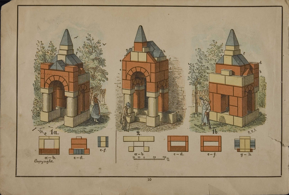 Byggekloss,  i orig. eskem. skyvelokk