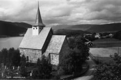 Vestre Slidre kirke, Oppland 1934. Steinkirke bygget 1150-12